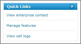 The Quick Links tile on the Customer Portal.