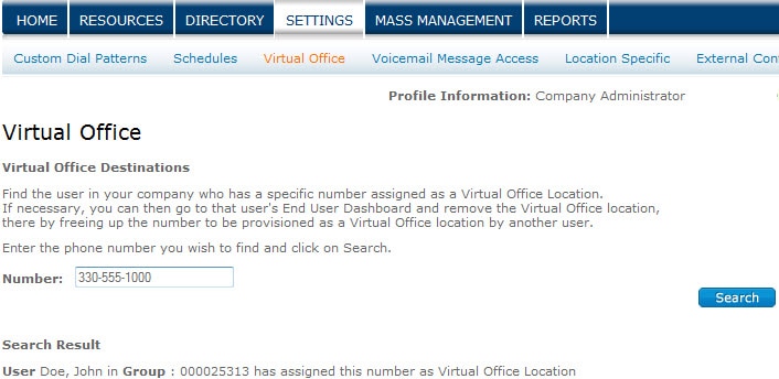 Manage Virtual Office