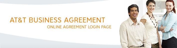AT&T Mobile Business Agreement.  Online Agreement login page.